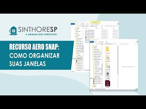 RECURSO AERO SNAP: Organize janelas no Windows