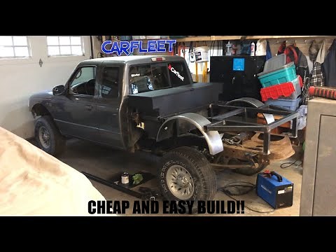 DIY FORD RANGER OFF-ROAD FLATBED BUILD PART 1 (Removing Stock Bed & Starting the Build)