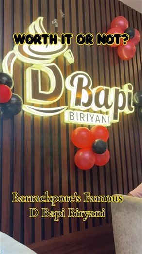 D Bapi Barrackpore Biryani Review | Worth the 2-Hour Wait? 😱 #Shorts #biryani #barrackpore #dbapi
