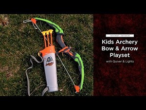 SKY3847 SKY4574 Light Up Kids Archery Bow & Arrow Playset