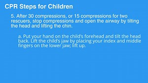 CPR Steps for Children