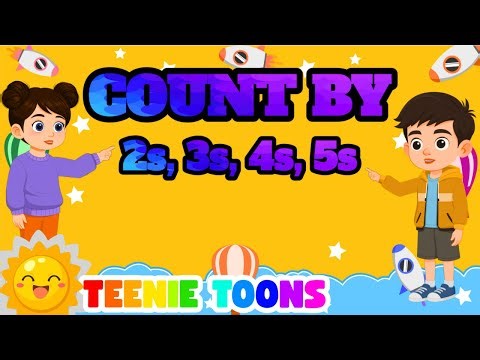 🔢 Skip Counting Songs Compilation | Count by 2s, 3s, 4s & 5s | Teenie Toons