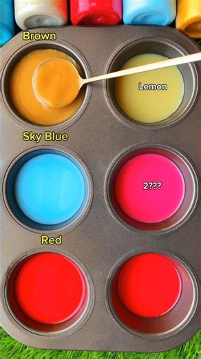 Brown+Sky Blue+Red Color Mixing #colormixing #colortheory #asmr #viral #artshorts #relaxing