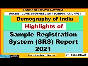 Highlights of Sample Registration System (SRS) Report 2021
