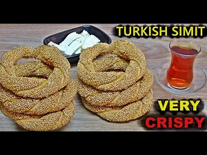 Turkish Simit Recipe | Crispy Bagel with Sesame Seeds | How to make Simit
