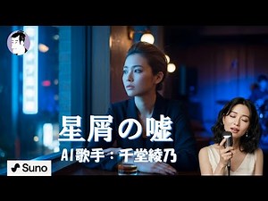 星屑の嘘 （ジャズ演歌）AI歌手:千堂綾乃 嘘も愛のかたちだった、夜空に消えた想い #AI作詞 #AI作曲 #SUNO AI #カラオケ字幕