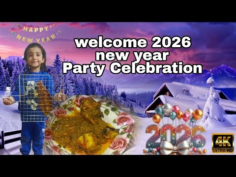 Happy New Year 2026🥳❄|Celebration at Home 🏠|Grill Fish and Tikka Karahi🤤