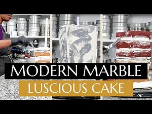 Step-by-Step Guide to Creating a Stunning Marbled Cake With Sharp Edges