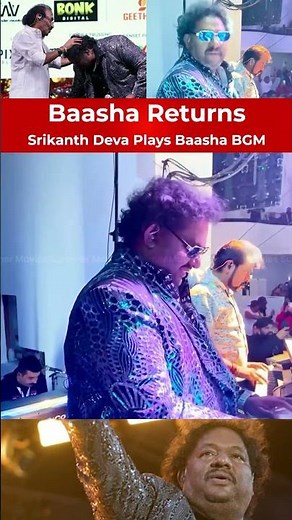 Srikanth Deva Plays Iconic BGM from Baasha #srikanthdeva #rajinikanth