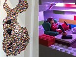 Incredible LEGO installations embedded into walls of homes