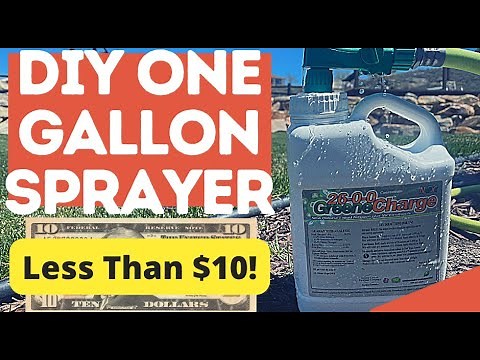 DIY One Gallon Hose End Sprayer. Build it in 5 minutes for less than 10 bucks