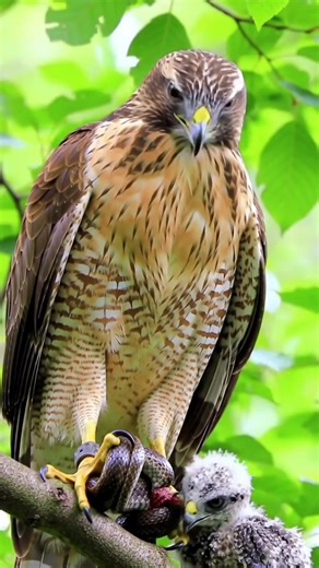 9.9K views · 77 reactions | Mother Hawk Delivers a Snake Meal to Her Hungry Chicks #hawk #hawks #birdofprey #raptor #wildlife #wildlifevideo #wildlifephotography #nature #naturevideo #naturelovers #snake #snakes #predatorprey #animalbehavior #birdfeeding #naturedocumentary #animals #animalvideos #nestlings #birds #reels | Frederick4k | Facebook
