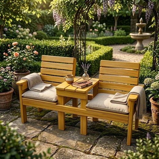 Outdoor Bench With Storage Plans, 2 Seat Garden Patio DIY Woodworking Project (PDF) - Etsy