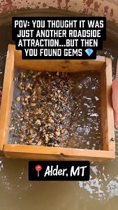 Gold isn’t the only thing Montana’s hiding… at the Red Rock Mine and Garnet Gallery, you can pan for real garnets! And yes, you get to keep what you find. 🔎✨ It’s a hands-on adventure for all ages, and its a perfect stop on your Montana rockhounding adventure! #SouthwestMontana #AlderMT #GarnetPanning | Southwest Montana