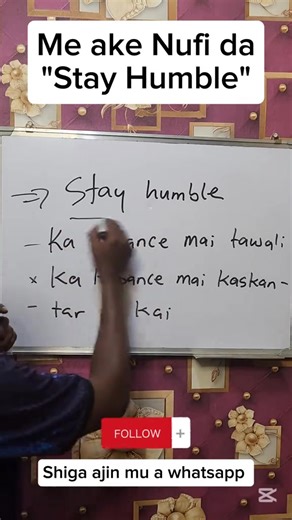 40K views · 1.3K reactions | Me ake Nufi da "Stay Humble" da Hausa | Hausawatv | Facebook
