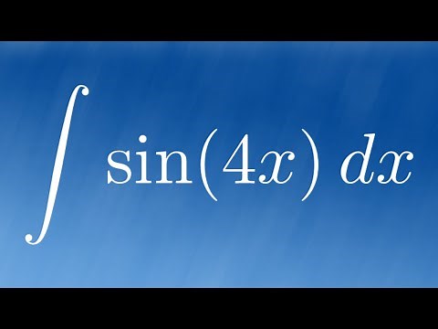 Integral of sin(4x)