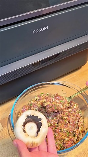 Gefüllte Champignons aus dem Airfryer – einfaches Rezept (12–15 Min)
