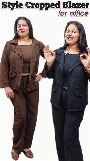 How to Style Cropped Blazer | for Office 2026 #blazer #ytshorts #dreamsimple