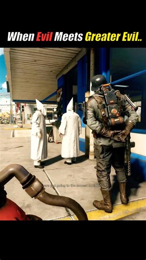 When KKK meet a Nazi officer.. #shorts #wolfenstein