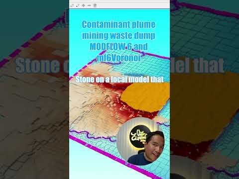 Contaminant plume modeling of a mining waster rock dump with MODFLOW 6 and mf6Voronoi - Tutorial