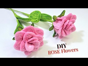 How to Make Elegant Pink Pipe Cleaner Roses | Easy DIY Flower Tutorial