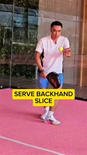 Serve Backhand slice #padel #sport | Coach tonis