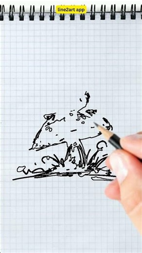 How to Draw Toad sitting on a mushroom