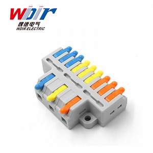 [Hot Item] Fast Wire Connectors 3 in 9 out Push-in Spring Splicing Terminal Block