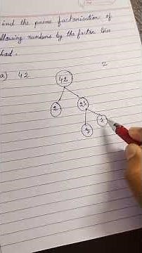 #maths #factors #find prime factorisation by factor tree method