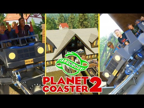 Yeti Trek | Off-Ride views + POV's - Santa's Village - (Planet Coaster 2)