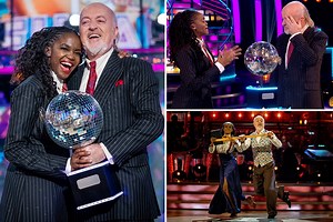 Bill Bailey, 55, and Oti Mabuse sob with joy as he's crowned the oldest ever Strictly Come Dancing winner