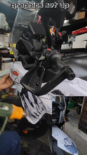 KTM Adventure Graphics Setup with Lamination