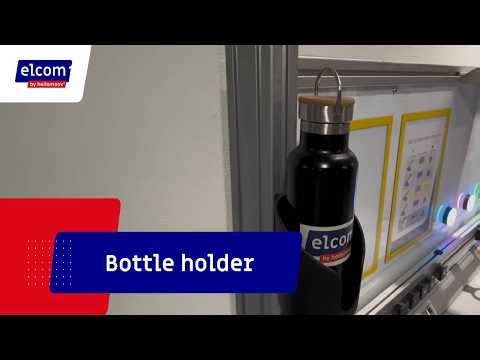 Ergonomic industrial workstation bottle holder - Elcom