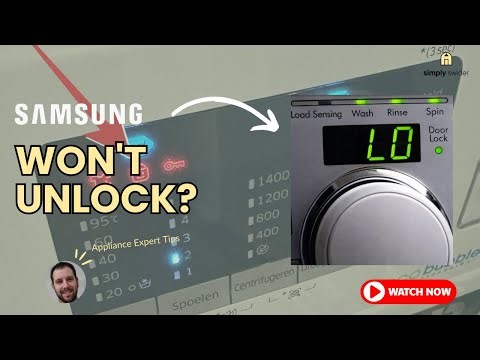 Samsung Washer Door STUCK? (dL, LO, LC Error Codes) DON'T Call Repair! (Save $300+ Easy Fix)