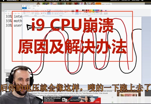 国外电脑博主：英特尔酷睿高端CPU崩溃究竟是谁的错以及原因和解决办法（译）