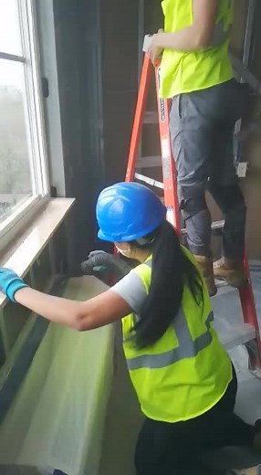 Window Installation Process on Construction Site