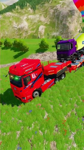 TRANSPORTING POLICE CARS, EMERGENCY VEHICLES, FIRE ENGINE, EXCAVATOR, DUMP TRUCK TO GARAGE | FS22