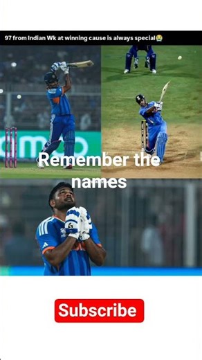 when 97 scored by an indian wicket keepers remember their names#msd #cricketindiafans #samson