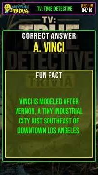 TV: True Detective Trivia #Shorts