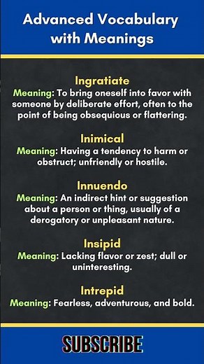 Master English Vocabulary | 100+ Words with Meanings, Examples & Usage Improve Your Language Skills