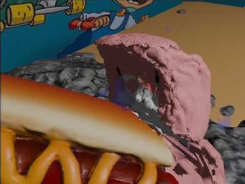 SANDY CHEEKS FIRMLY GRASPS IT WITH HER FACE