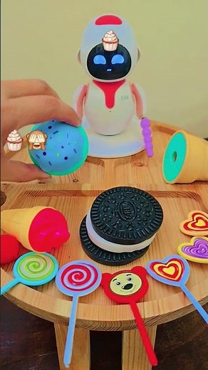 Eilik robot wants ice-cream today #delicious #snack #funny #cute #icecream #delicious