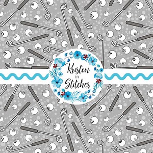 Golf Clubs and Balls Seamless Pattern, PNG Digital File, Instant Download, DIY Printable Paper Crafts, Golf Course, Sports Theme, Grey - Etsy