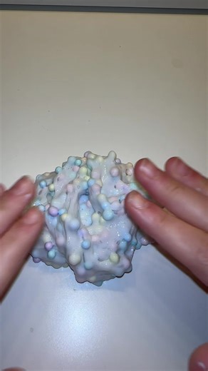 Rainbow Floam 🩵🩷🤍.#slime #asmr #satisfyingvideos #fyp #xyzabc . Vinted:Goatedslimez.