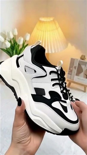 ✨ Comfy Chunky Dad Sneakers | White & Beige #shopeetagtowin #shopee #affiliate #shoes