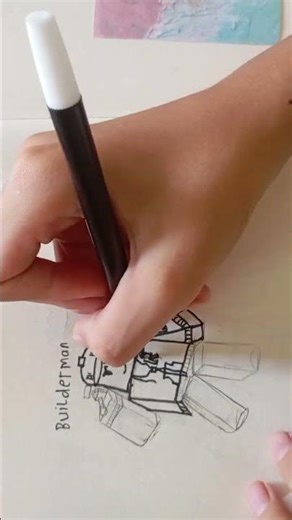 Drawing builderman from roblox #roblox #builderman #draw