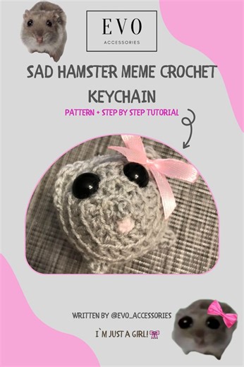 Sad Hamster Crochet Pattern: Viral Meme Amigurumi (digital PDF Download) - Etsy
