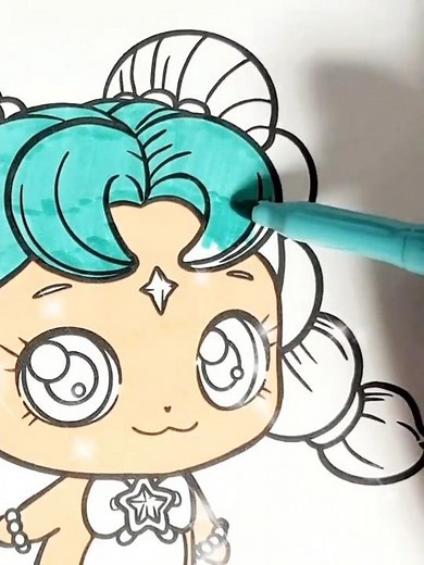 🔼Full버젼🔼 극장판 캐치 티니핑 사랑의 하츄핑 고래보석의 전설 방울핑 색칠하기✨️ catch teenieping bubbleping coloring #티니핑색칠놀이