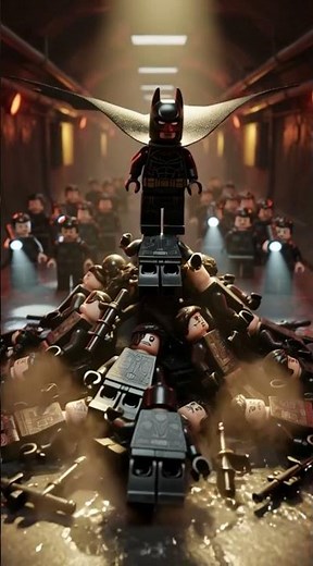 LEGO Batman vs 500 Mercenaries 😱 Gotham Sewer Ambush! #shorts