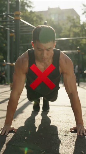 Stop destroying your shoulders! Fix 3 common push-up mistakes #pushups #biceps #triceps #exercise